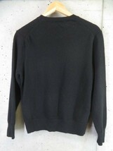 6021s10◆良品です◆カシミヤ100％◆UNIQLO ユニクロ 丸首 カシミヤニットセーター M/ブラック黒/カーディガン/レディース/女性/婦人_画像3