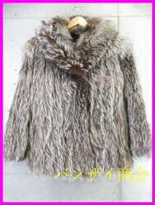 2110m26◆最高級◆本毛皮◆FOX フォックスファー コート ジャケット 11号/レディース/女性/婦人/良品です