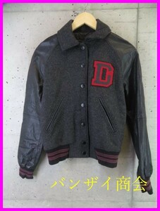 004m1* sheep leather leather *DIESRL diesel sleeve leather leather stadium jumper XS/ stadium jumper / jacket / blouson / coat / shirt / lady's 