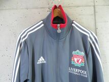 8121s17◆美品です◆adidas アディダス【LIVERPOOL リバプール】サッカージャージ ジャケット L/ユニフォーム/プレミアリーグ/コート_画像3