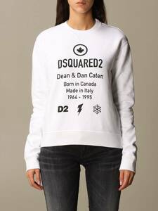 定価50600円 国内正規 DSQUARED2 Born In Canada Sweatshirt プリント クルーネック スウェット S75GU0306 ディースクエアード S