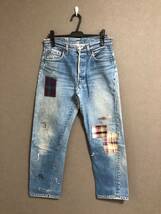 希少 Levi's 501 ヴィンテージ 555 バレンシア工場製 赤耳 ボタンフライ デニム パンツ リーバイス インディゴ_画像1