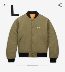 【送料込み】NIKE STUSSY ジャケット リバーシブル L カーキ