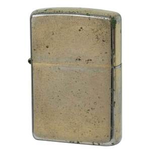 絶版/ヴィンテージ Zippo ジッポー 中古 1974年製造ブラッシュドクローム 金メッキ [C]使用感あり傷汚れあり