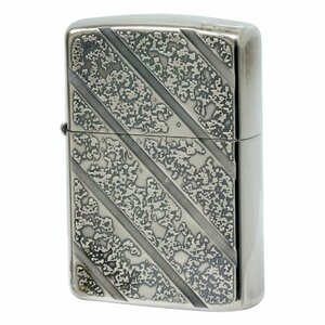 絶版/ヴィンテージ Zippo ジッポー 中古 1989年製造DIAGONAL LINE Etching [C]使用感あり傷汚れあり