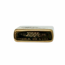 絶版/ヴィンテージ Zippo ジッポー 中古 1991年製造No.254 SOLID BRASS U.S.S. RICHARD E. BYRD DDG-23 [C]使用感あり傷汚れあり_画像5