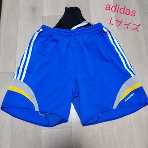 adidasインナー付き サッカーパンツ