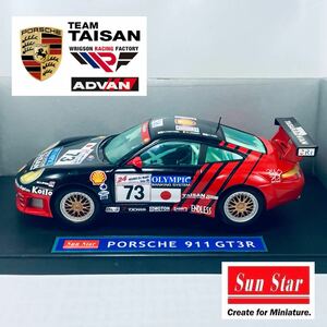 ビンテージ物 SUNSTAR サンスター 1/18 2000年型 ポルシェ 911 GT3R TAISAN ADVAN LM GT 福山英朗／余郷 敦