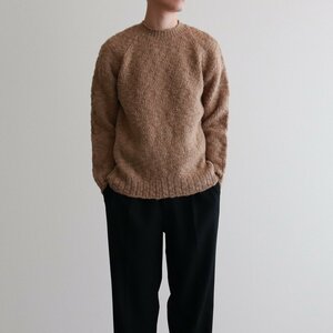 最終出品AURALEE WOOL SLUB KNIT P/O #BEIGE