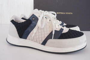 BOTTEGA VENETA/ボッテガヴェネタ*41*スニーカー/靴/シューズ*イントレチャート*453032 VFCAX 1875*sneakers PELLE S.GOMM* 