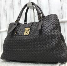 1円【極美品】ボッテガヴェネタBOTTEGA VENETA トートバッグ ビジネスバッグ 3室 メンズ レディース イントレチャート 大容量 A4 書類 本革_画像1