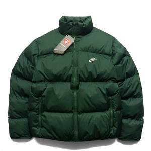 未使用品 23AW NIKE ナイキ AS M NK CLUB PUFFER JKT FB7369-323 ナイキ スポーツウェア クラブ パファー ジャケット 中綿 L グリーン