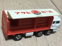 トミカ 日本製 No.76 ふそう ウイング ルーフ トラック 1978年 アサヒビール やや美品 _画像4