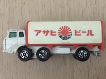 トミカ 日本製 No.76 ふそう ウイング ルーフ トラック 1978年 アサヒビール やや美品 _画像6