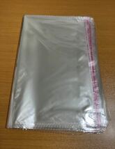 OPP袋　テープ付き包装ラッピングＡ４より少し大きいサイズ　100枚_画像4