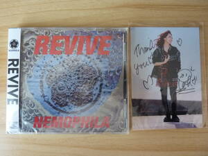 【新品未開封品】NEMOPHILA (ネモフィラ) / 1st ALBUM「REVIVE 」初回限定盤 CD+DVD + SAKIさん直筆サイン入り生写真付き 