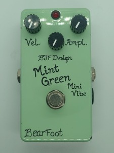 【1円スタート】 BearFoot Guitar Effects ( ベアーフット ) / Mint Green Mini Vibe ギター用エフェクター ユニヴァイブ