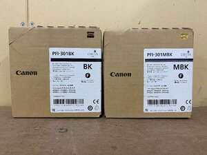 ◇[未使用]Canon 純正 imagePROGRAF用 顔料 インクタンク PFI-301BK PFI-301MBK フォトブラック マットブラック 2色セット 開封期限2020.11