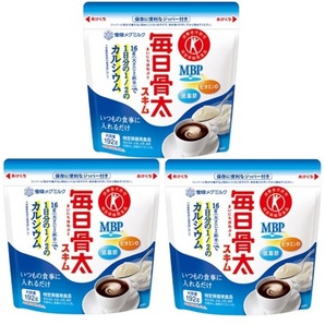 毎日骨太 スキム 192g×3袋 雪印メグミルク トクホ MVP 特定保健用食品 低脂肪 スキムミルク カルシウム ジッパー付きの画像1