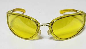  Christian Dior shoe ton g series yellow sunglasses Vintage 