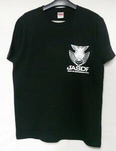 航空自衛隊JASDF/コットン/Tシャツ/ブラック黒/Mサイズ/5oz