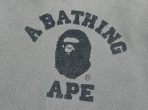 A BATHING APE ジャージ トラック ジャケット 染み込みプリント　　裏起毛 猿顔 アベイシングエイプ 刻印ロゴダブルジッパー 玉8955_画像7