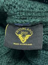 イギリス製 ハイランド 2000 ブリティッシュウール つば付き ニット帽　　ニットキャップ HIGHLAND ハイランドトゥーサウザンド 玉8874_画像5