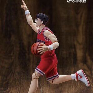 【即納】スラムダンク 1/10 可動フィギュア 木暮公延 5号 湘北 赤ユニフォーム SLAMDUNK ACTION FIGURE 非s.h.figuarts figma 赤シャツの画像4