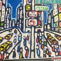 絵画 美術品 アート 額装 プリント Tiggy Ticehurst ニューヨーク NY Times Square インテリア _画像8