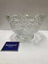 1円～【KAMAYカメイガラス】【フラワーボウル】硝子製品　工芸品　インテリア　コレクション_画像1