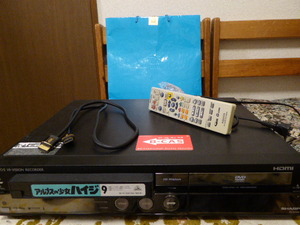 貴重SHARP VHS一体型HDDレコーダー【DV-ACV52】リモコン付き作動整備極上品‘‘０9年MMMM@@@@保証あり