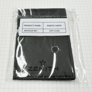 【未使用・長期保管品】 ZENITH/ゼニス 純正付属品 ギャランティーケース/カードケース 黒の画像5