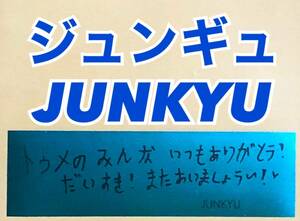 TREASURE 銀テープ 銀テ ギンテ ジュンギュ JUNKYU トレカ TREASURE JAPAN ARENA TOUR 2022-23 HELLO