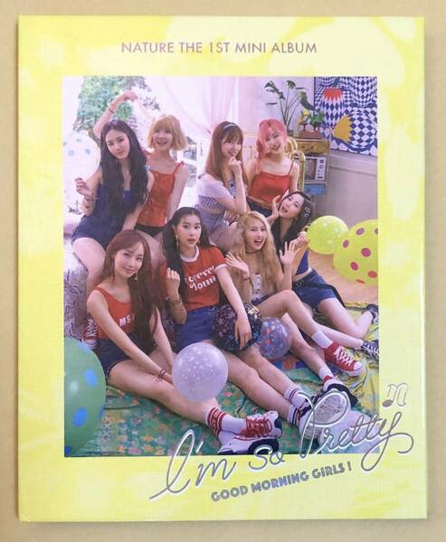 NATURE I'm So Pretty Good Morning Girls ver 黄色 1st mini album アルバム CD 韓国盤 トレカ