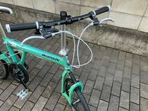 Bianchi　ビアンキ　Fretta　フレッタ　東京 ミニベロ 折りたたみ自転車 折り畳みパシフィック18　BD-1 R&M　バーディ　チェレステ_画像2