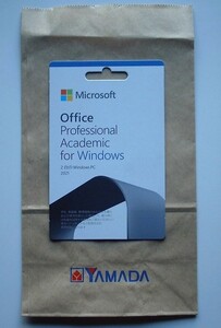 【Microsoft Office Professional Academic for Windows 2021】マイクロソフト オフィス　アカデミック　カード版　Windows11、10|PC2台 