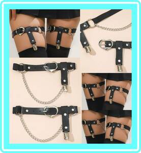 ♥ super wonderful *Sexy* leg installation for * garter hook belt * super good-looking * beautiful legs * fake leather * chain ♥TA24