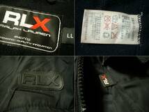 RLX by RALPH LAURENフーデッドウォームアップジャケットXLナイロンxフリースLL正規ラルフローレン黒アールエルエックスマウンテンパーカー_画像2