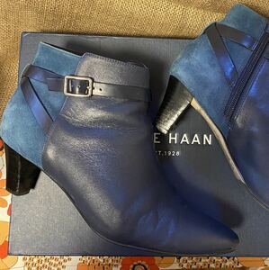 コールハーン COLE HAAN ツートン ブーティ ブーツ スエード 本革 サイズ9