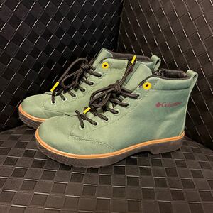 ◆美品◆ Colombia 防水 レディース YU0370 364Frosted Greenホーソンレイン リフト オムニテック スニーカー　サイズ23.0 定価15400円