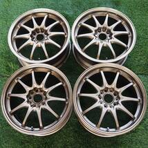 RAYS VOLKRACING CE28 FORGED MONOBLOCK 17×8J＋33 PCD114.3-5H ゴールド色 ホイール4本セット★_画像1