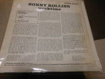 【UK MONO】SONNY ROLLINS QUARTET/WORKTIME XTRA 5026 COAT/FLIP BACK/深溝/ペラジャケ/爆音 極美 貴重な英国盤_画像3