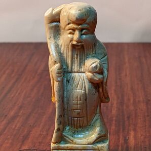置物 仏教美術 骨董品 石彫刻 仙人 神様 ミニサイズ