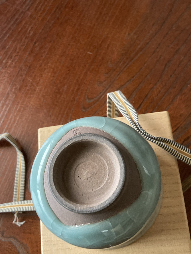 抹茶碗 伊万里焼 郊壇官窯意 青瓷筒茶 大川内山 小笠原長春 938 抹茶碗 伊万里焼 郊壇官窯意 青瓷筒茶 大川内山 小笠原長春 938