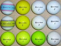 ロストボール Taylor Made テーラーメイド カラーボール各種 18個セット (1) サイト内のゴルフボール組合せにて2セット(36個)まで同梱可能_画像2