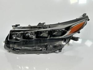 プリウス PHV ZVW52 純正 左ヘッドライト 左ライト LH LED レーダークルーズ付き車用 81185-47560 47-91 打刻ア 美品(補修済み)/管理20054