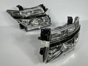 エルグランド TE52 TNE52 前期 純正 左右ヘッドライト HID 26026-1JB0A 26076-1JB0A 100-23008 X2 極美品/破損なし/低走行/管理21132/21133