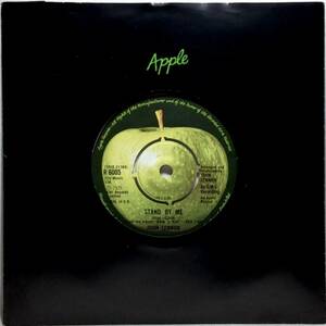 【英7】 JOHN LENNON ジョン・レノン / STAND BY ME / MOVE OVER MS. L / 1975 UK盤 APPLE 7インチレコード EP 45 1U AT / 1U RT 試聴済