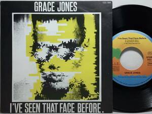 【蘭7】 GRACE JONES グレース・ジョーンズ / I'VE SEEN THAT FACE BEFORE (LIBERTANGO) 1981 オランダ盤 7インチシングルレコード EP 45