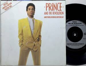 【英7ポスタースリーブ】PRINCE AND THE REVOLUTION プリンス ANOTHERLOVERHOLENYOHEAD / I WANNA BE YOUR LOVER 1986 UK盤 7インチ EP 45